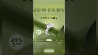 jewellery social media post design #photoshop #socialmediatemplate #ring