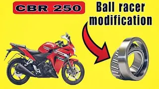 CBR 250 ball racer modification / Tapered roller bearing set on CBR 250 / @EvilLittleCustoms