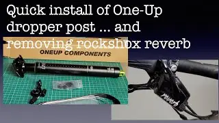 Quick install of One-Up dropper post and removing rockshox reverb #oneupcomponents