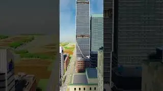 The Financial District in #minecraft Building Toronto! | #shorts