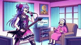 Crypto Eclectic - Crypto Granny (Sipping Her Tea) - Electro Version - Female Vocal Comedy Song (AI)