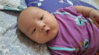 3 months old baby talking