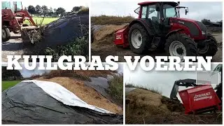 Met VALTRA en VOERDOSEERBAK kuilgras voeren van de eerste snede | Boer Gerrit vlogt