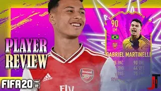 FIFA 20 FUTURE STAR MARTINELLI 90 PLAYER REVIEW