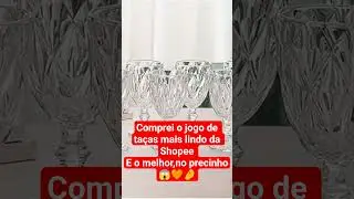 O jogo de ta&ccedil;as mais lindo da Shopee 🤩