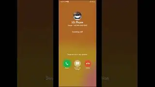 LG Wing Android 11 incoming Call Screen Video