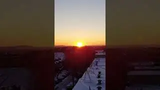 Sun rise in Montreal Canada #shorts #montreal #canada