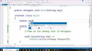C#-SE1757: Buổi 6: Tạo Delegate, Tham số là Delegate, Multicast Delegate, Generic Delegate