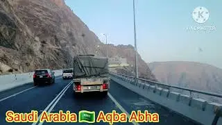 Saudi Arabia 🇸🇦 Aqba Mahail se  Abha ka khubsorat Manzar