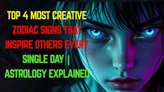 Top 4 Most Creative Zodiac Signs That Inspire Others Every Single Day | Astrology Explained | zodiac