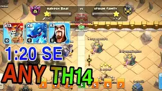 TH14 War Electro Dragon Attack  TH14  Balloon Strategy (Clash of Clans)