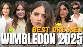 BEST DRESSED AT THE WIMBLEDON 2025! (Celebrities & Royals) - Day 6 & 7