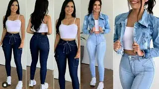OUTFITS Con JEANS TIRO ALTO /¿COMO USAR JEANS TIRO ALTO ? /LOOKS CASUALES ELEGANTES Con JEANS ALTOS✨