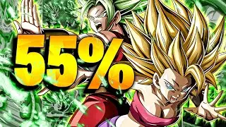 HOW GOOD IS CARNIVAL LR TAG SSJ2 KALE & CAULIFLA WITHOUT DUPES? 55%! (DBZ: Dokkan Battle)