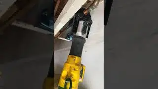 Dewalt Pro press action. #dewalttools #propress #plumbing #watervalve #soldering