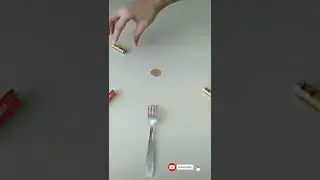 Cells Spoon and coin trick #experiment #shorts