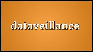 Dataveillance Meaning