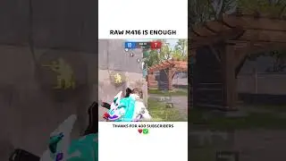 Raw M416 is enough #bgmi #shorts #shortsvideo #viral #pubg #m416