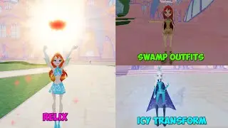 Glam Magic Power - Believix Spoiler + Bloom Relix And Icy Transformation and Black Swamp Outfits