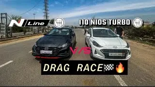 i20 nline manual VS i10 nios turbo manual drag race 🏁