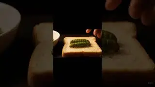 Nature&rsquo;s Spread &ndash; ASMR Placing Caterpillars on Bread 🤮