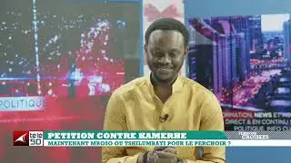 Intervention de Ben-Bryant MBUYI dans l'&eacute;mission Versions Crois&eacute;es sur le plateau de T&eacute;l&eacute; 50