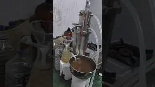 client shared video of processing Tulsi oil in HM Herbals mini distillation unit. #tulsioil