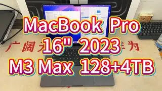 2023 MacBook Pro M3 Max, 128GB RAM, 4TB storage, 100% battery, excellent condition