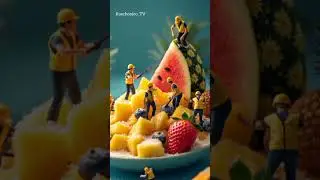Tiny Chefs Craft a Fruit Masterpiece! 🍍🤯 Unbelievable Mini Dessert Magic!