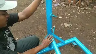 Volleyball smash training tool #art #welding #diy