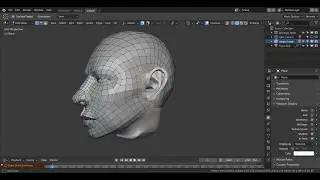 Head retopo in Blender 2.8 beta