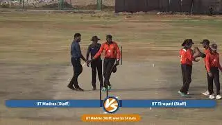 CRICKET MATCH 4 | MADRAS vs TIRUPATI | POOL D | 30TH INTER -IIT STAFF SPORTS MEET - IITH