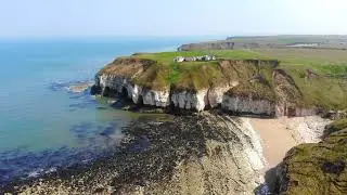 Views of East Yorkshire - Flamborough North Landing by drone