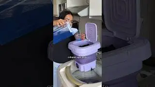 MINI M&Aacute;QUINA DE LAVAR ROUPAS 🤯