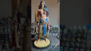 Zahiri - Deasert Warrior #3dprinting #art #customSculpture #figurine #sculpture #3dprintedart #3d