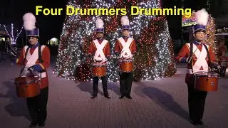 Four Drummers Drumming 4K @ Winterfest Kings Dominion 12/30/2019