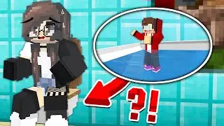 MAIZEN: TINY JJ HIDE INSIDE GIRL TOILET in VILLAGE - Minecraft Animation JJ & Mikey