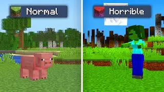 Beating Minecraft's WORST Texture Pack