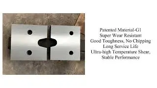 High-quality bar cutting blades for rolling mill equipment.