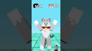 Balance challenge : the tightrope @invictorgs3 #minecraft #shorts #games