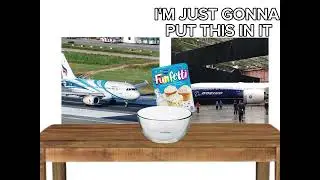 777X baking cakes with A319 #jetliners #memes #airbusa400m #asianairlines #b787 #travel #funny