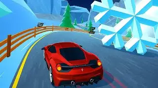 🔥 Car Racing Game | Level 132 | Extreme Snow Track Challenge 🏎️❄️