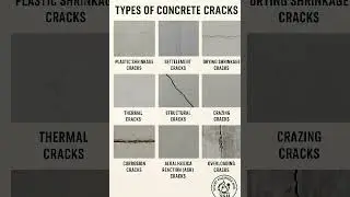Type of Concrete Crack #shorts  #shorts #ytshorts #youtubeshorts #concrete #crack #construction