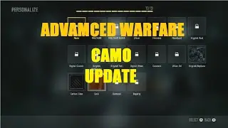 ADVANCED WARFARE CAMO UPDATE- AW PATCH #1