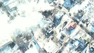 Drone footage of downtown Ovid fire .::. FL1 News 1/22/25