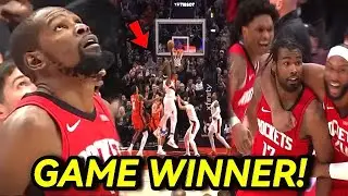 NagCelebrate kaagad Rockets! Hindi makapaniwala si Kevin Durant Panalo na natalo pa sa dulo ng game
