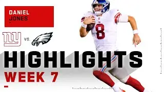 Daniel Jones Throws 2 TDs vs. Eagles | NFL 2020