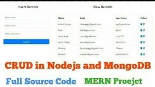 CRUD Operation in Nodejs and MongoDB |  CRUD in MongoDB