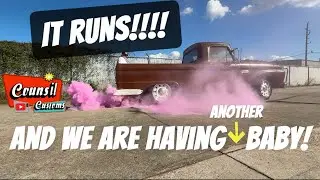 ITS ALIVE!!! 1965 f100 Ls swapped crown Vic frame! Counsil customs