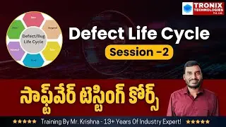 Defect Life Cycle Introduction Session-2 || Software Testing Tutorials || Bug Life Cycle